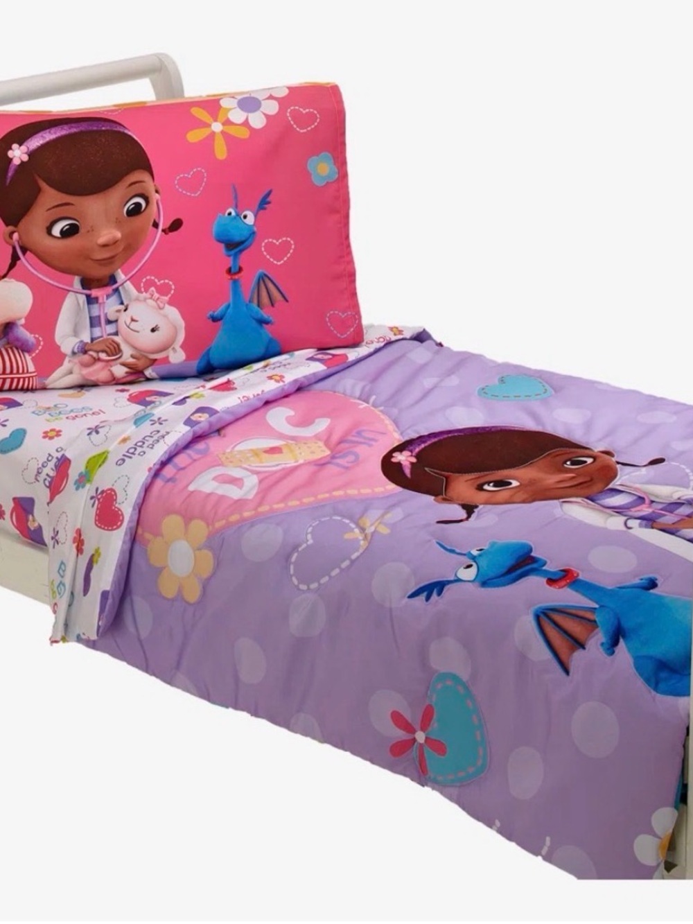 Kids' Purple & Pink Character Comforter Set - Disney Doc McStuffins Sz Twin